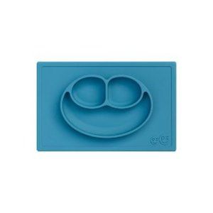 ezpz The Happy Mat Suction Silicone Placemat and Plate in One Blue - New in Box